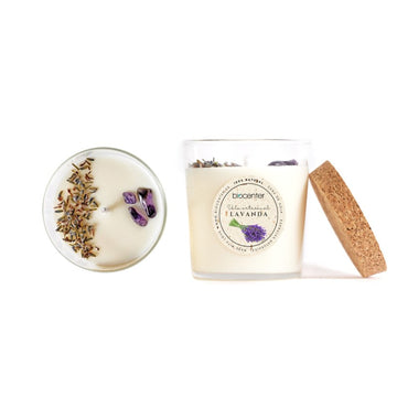 BIOCENTER VELA NATURAL DE CERA DE SOJA – AROMA LAVANDA