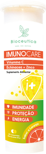 Imunocare Comprimidos Efervescentes VIT C + ECHINACEA + ZINCO (VALIDADE: NOVEMBRO 2023)