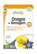 Physalis Onagra + Borragem bio é uma mistura sinergética de óleos 100% biológicos de onagra e de borragem. 