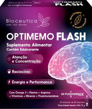 Optimemo Flash Fusionpack™ 20 Ampolas+20 Cápsulas