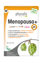 Physalis Menopausa+ foi especialmente concebido para assegurar uma transição tranquila. A vitamina B6 está envolvida na regulação da atividade hormonal. A vitamina B12 e o ácido fólico apoiam a normal função psicológica e contribuem para a redução da fadiga e do cansaço.