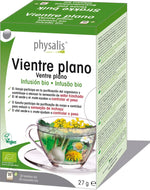  Physalis Ventre Plano infusão de ervas BIO contém Funcho, que suporta a purificação do corpo e ajuda a reduzir a flatulência e a sensação de barriga inchada. 